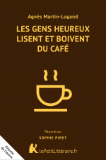 Les gens heureux lisent et boivent du café